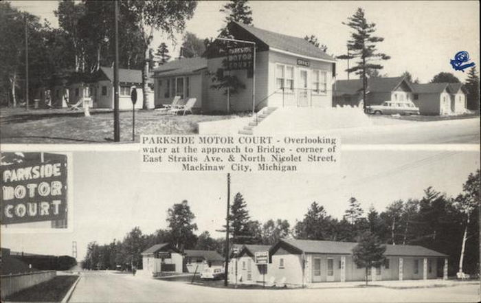 Parkside Inn (Parkside Motel) - Vintage Postcard